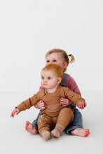 Load image into Gallery viewer, Little + Wild Zippy Romper in Mocha
