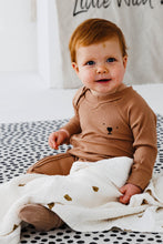 Load image into Gallery viewer, Little + Wild Zippy Romper in Mocha
