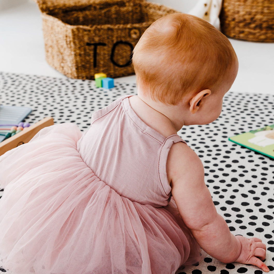 Dusty Pink Tutu - Romper