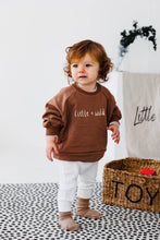 Load image into Gallery viewer, Little + Wild Slouchy Sweater in Mocha
