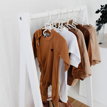 Load image into Gallery viewer, Little + Wild Zippy Romper in Mocha
