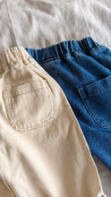 Load image into Gallery viewer, Denim Slouchies in Cream
