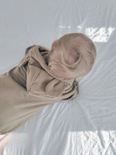 Load image into Gallery viewer, Little Bear Hooded Romper in Khaki
