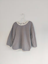 Load image into Gallery viewer, Striped Slouchy Sweater in Mocha
