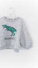 Load image into Gallery viewer, Slouchy Dino Sweat in Stone
