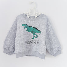 Load image into Gallery viewer, Slouchy Dino Sweat in Stone
