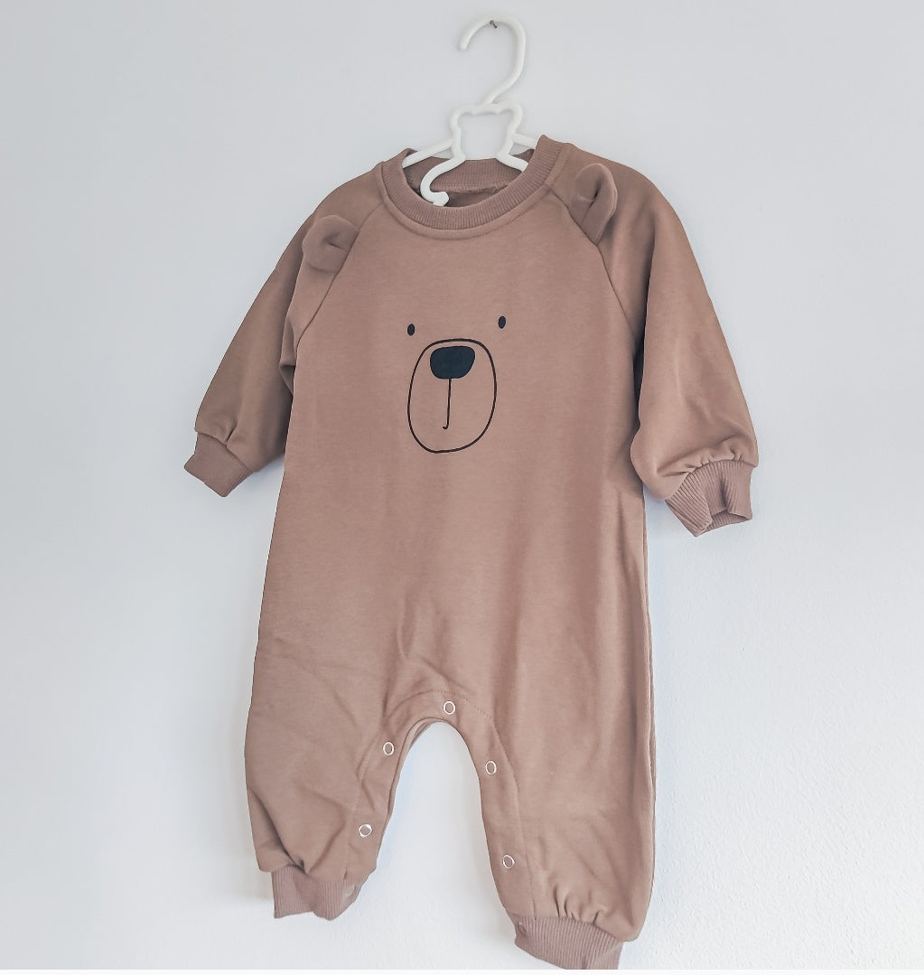 Little Bear Romper in Chocolate